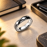 Facet / Graphic Ring — everyday setting